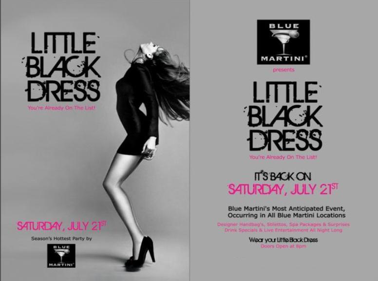 Blue Martini’s Annual “Little Black Dress” Party